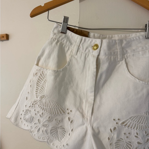 Farm Rio Richelieu Embroidered Shorts 25 - Picture 6 of 6